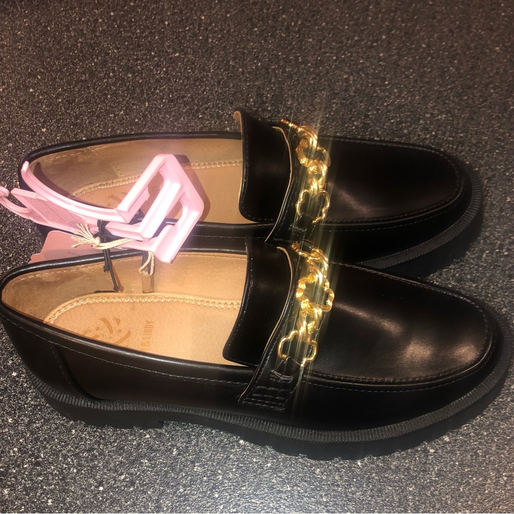 Women’s loafer Sam and Libby shoes Rylan lug sole loafer black size 9 1/2  NWT - Picture 3 of 16